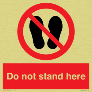 Do not stand here